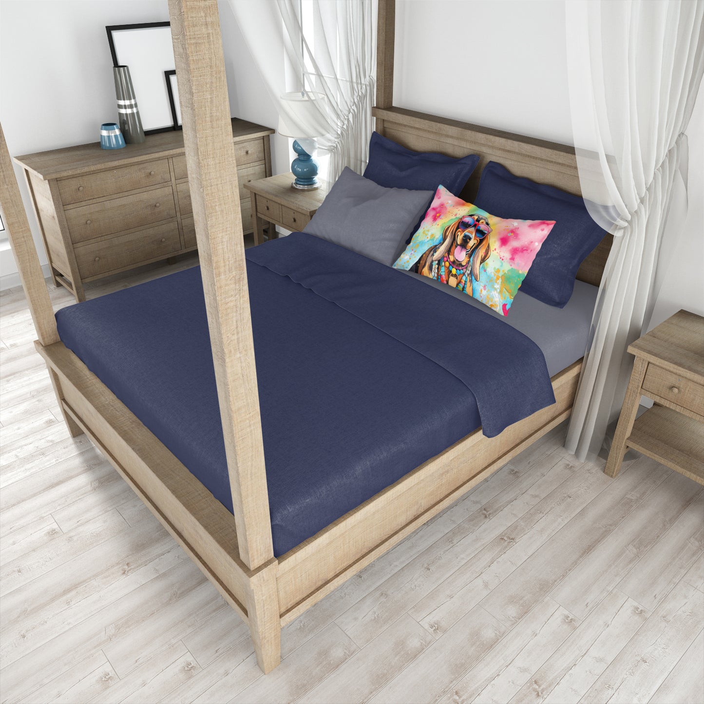 Doberman Pinscher Hippie Dawg Standard Pillowcase