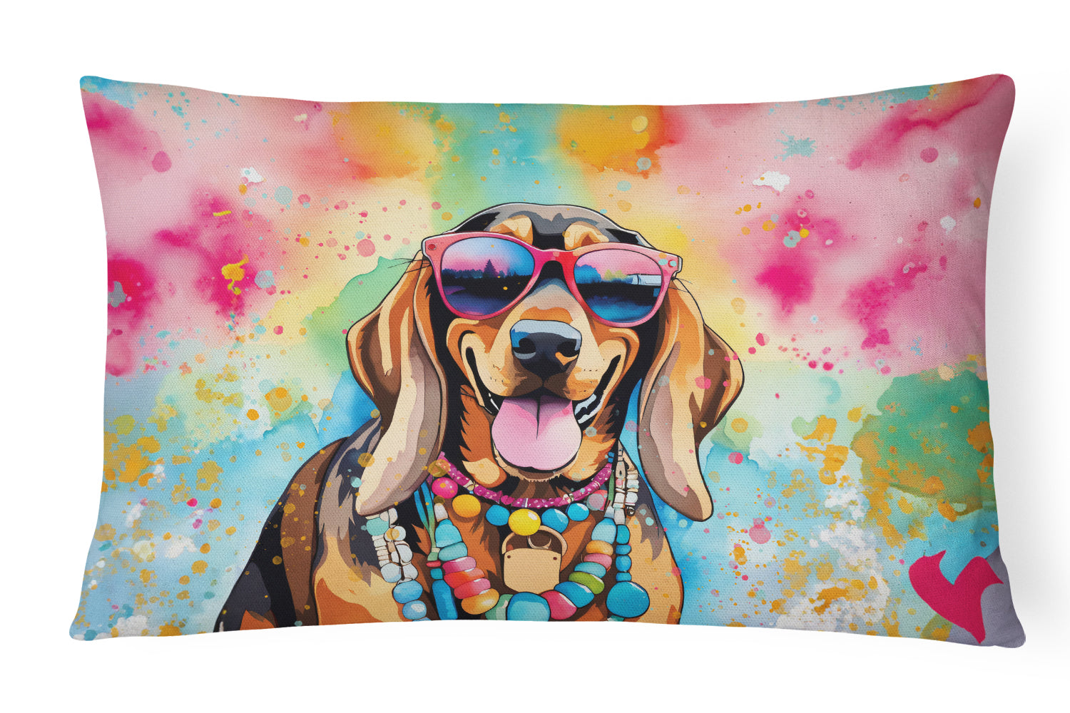 Buy this Doberman Pinscher Hippie Dawg Throw Pillow