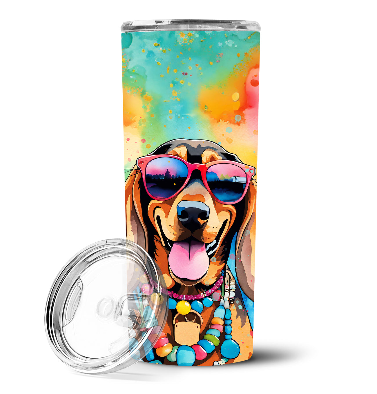 Buy this Doberman Pinscher Hippie Dawg Stainless Steel Skinny Tumbler