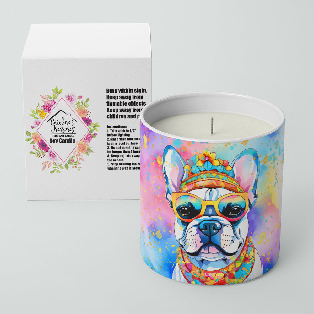 French Bulldog Hippie Dawg Decorative Soy Candle