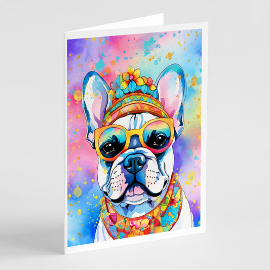 Buy this French Bulldog Hippie Dawg Greeting Cards Pack of 8