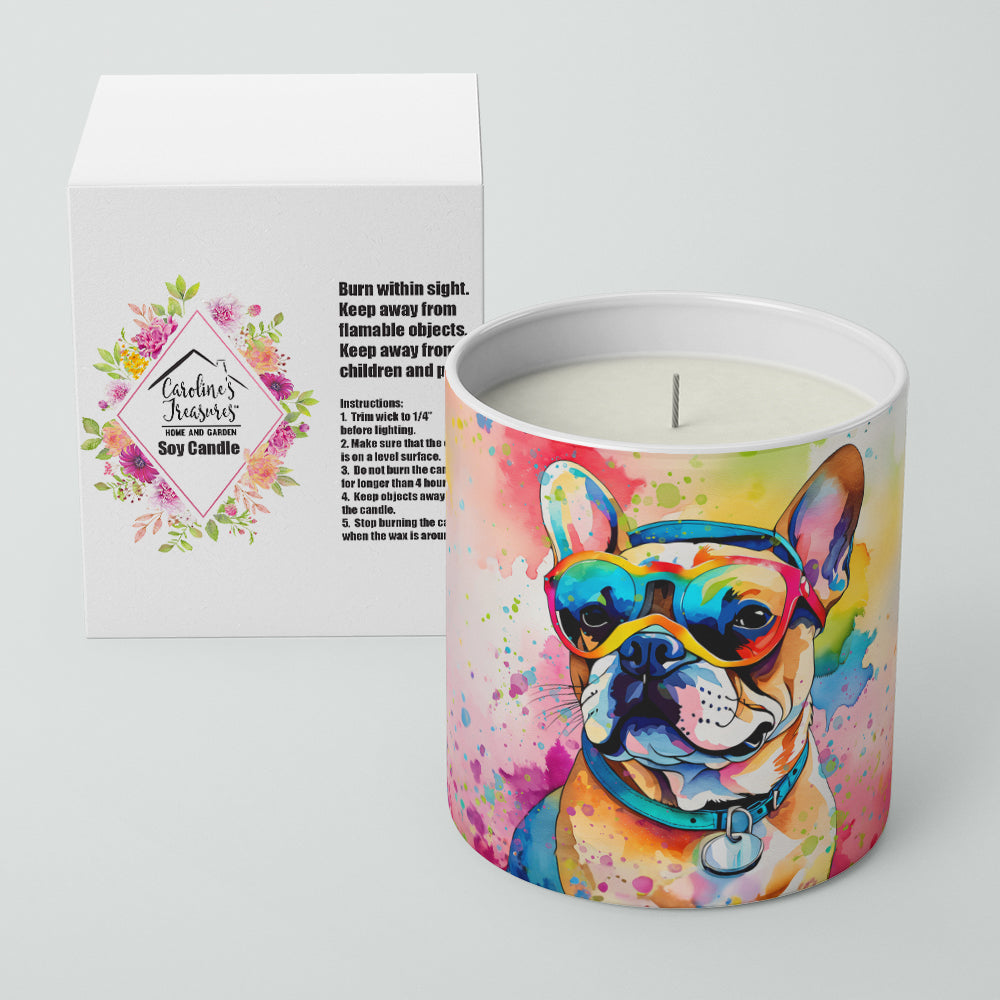 French Bulldog Hippie Dawg Decorative Soy Candle