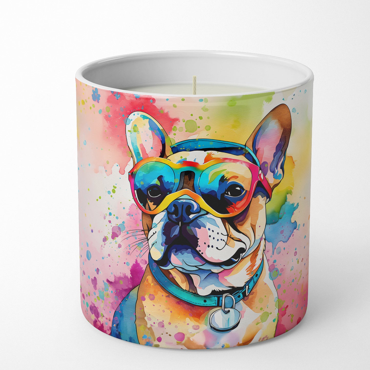 French Bulldog Hippie Dawg Decorative Soy Candle