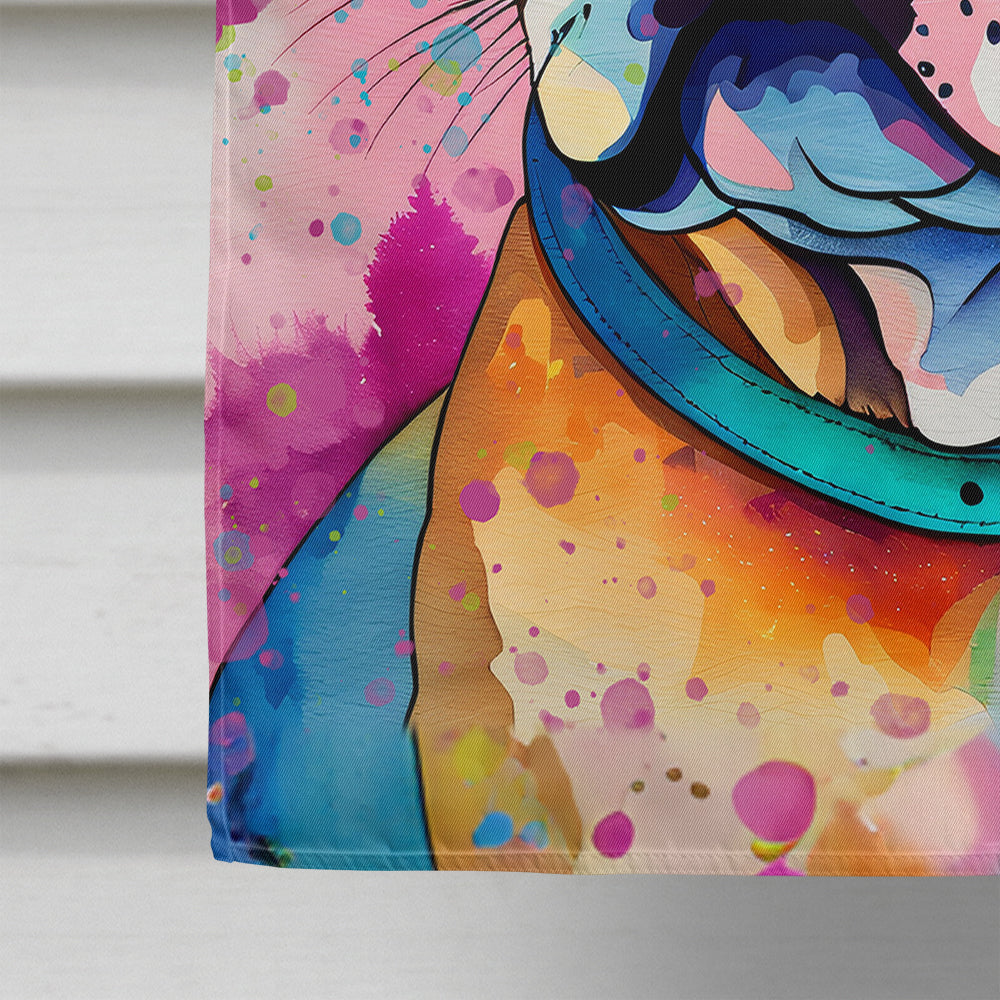 French Bulldog Hippie Dawg House Flag