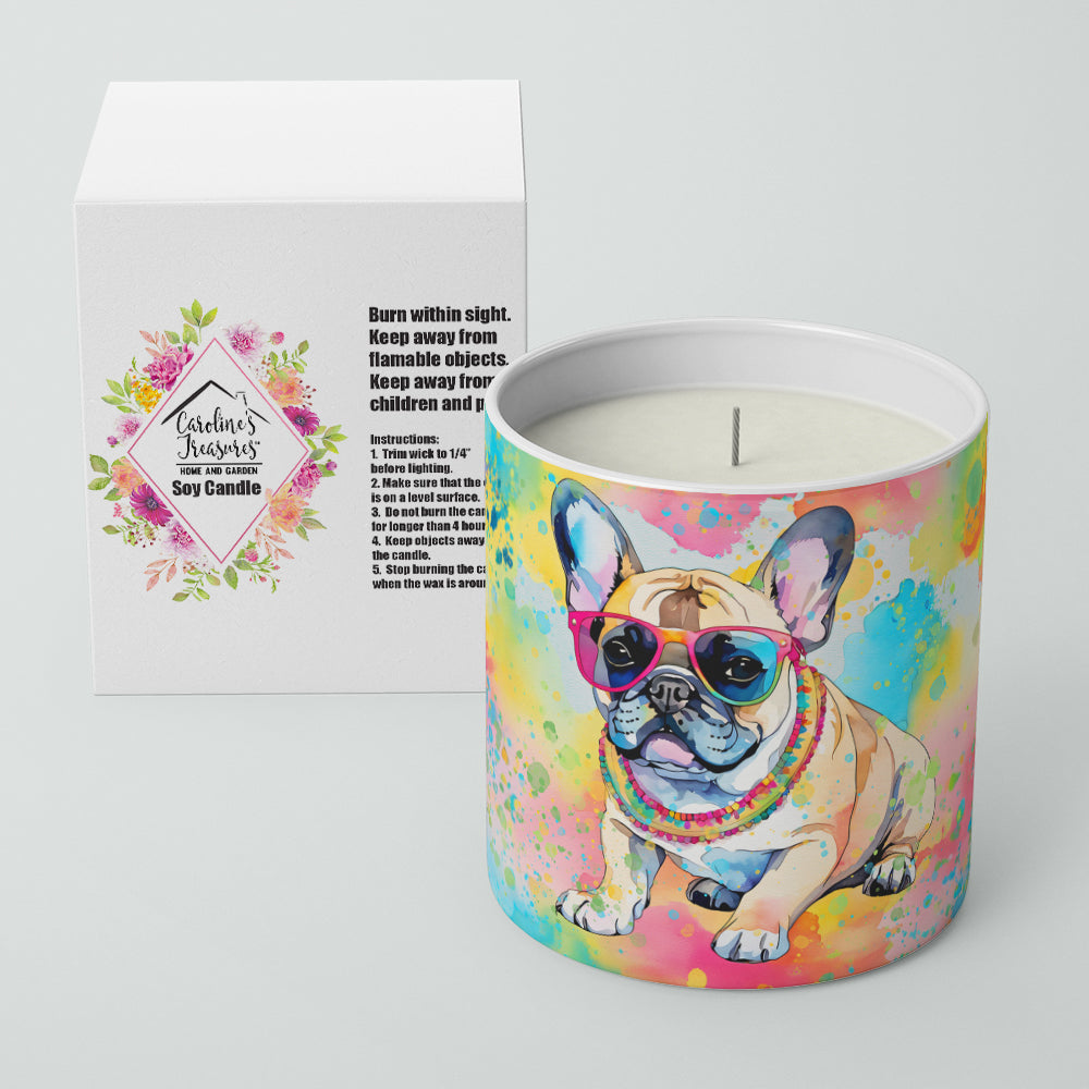 French Bulldog Hippie Dawg Decorative Soy Candle