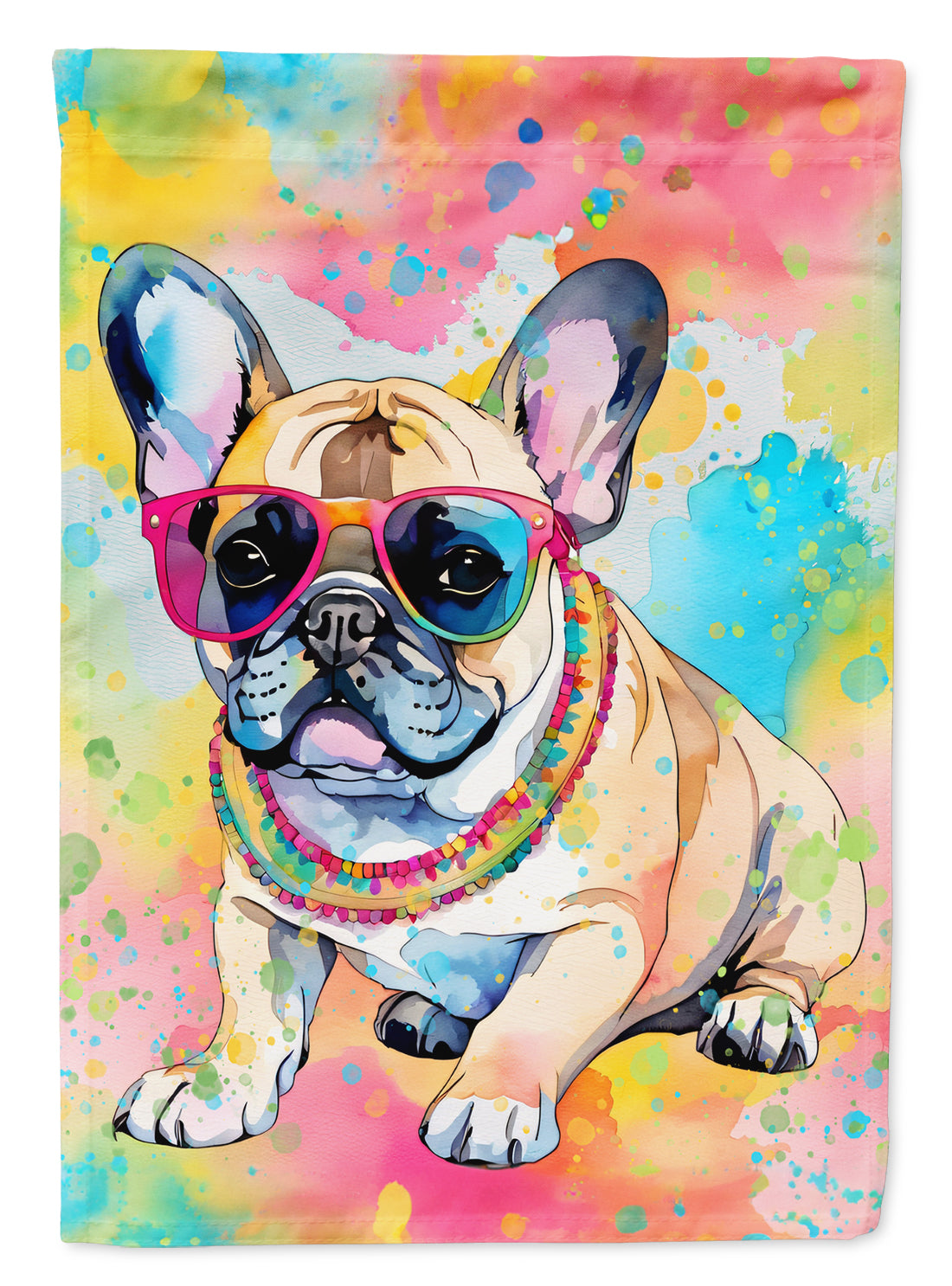 Buy this French Bulldog Hippie Dawg Garden Flag