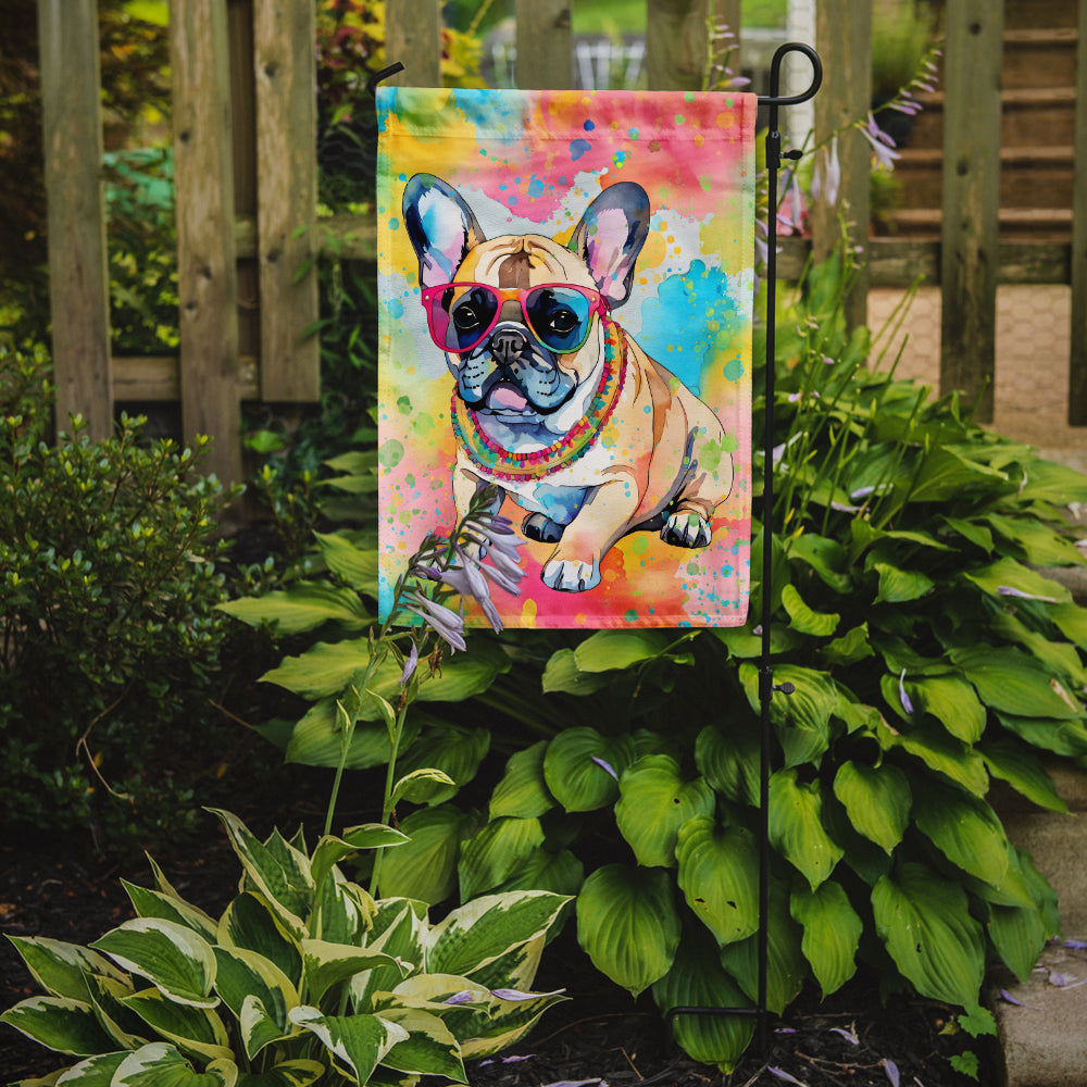 French Bulldog Hippie Dawg Garden Flag