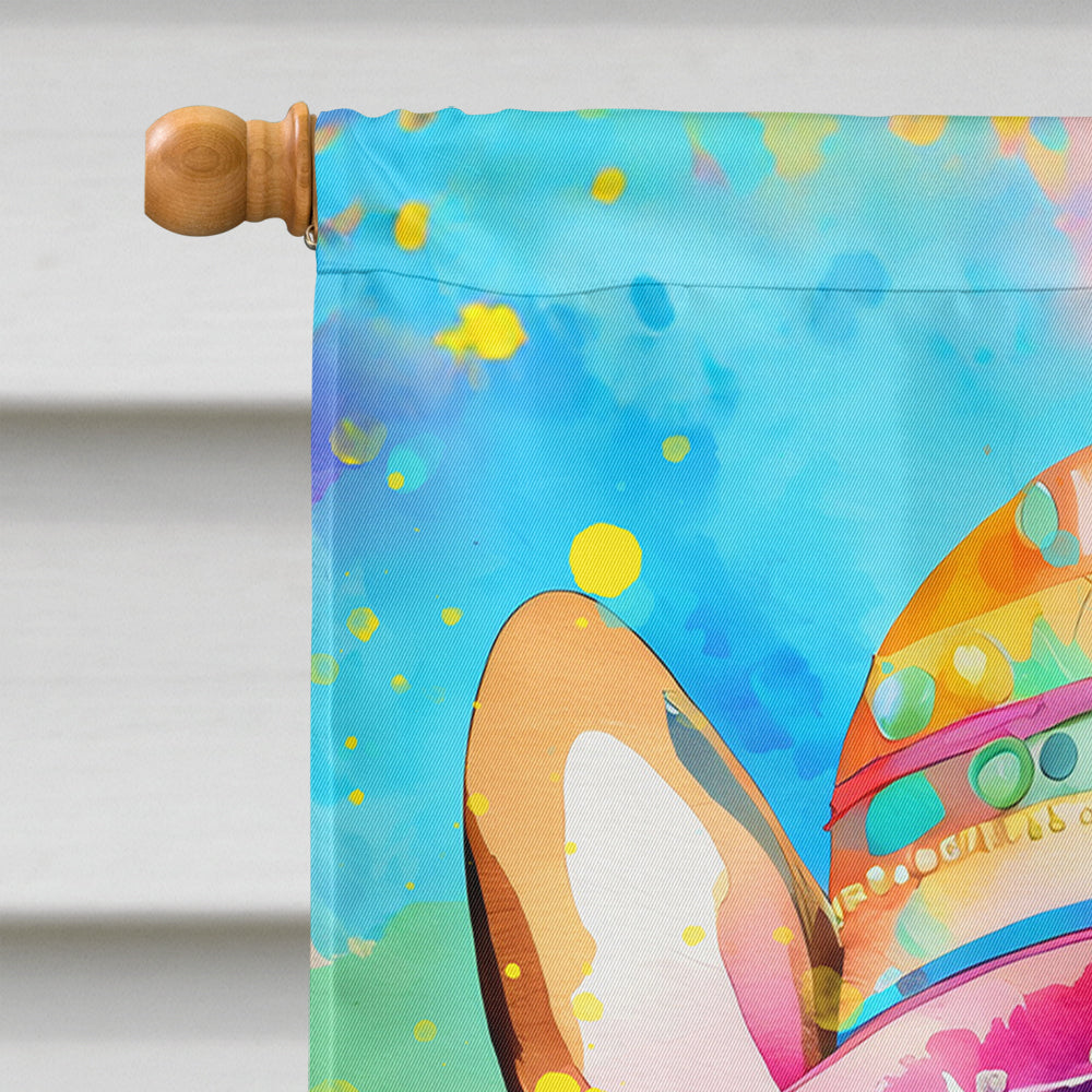 French Bulldog Hippie Dawg House Flag