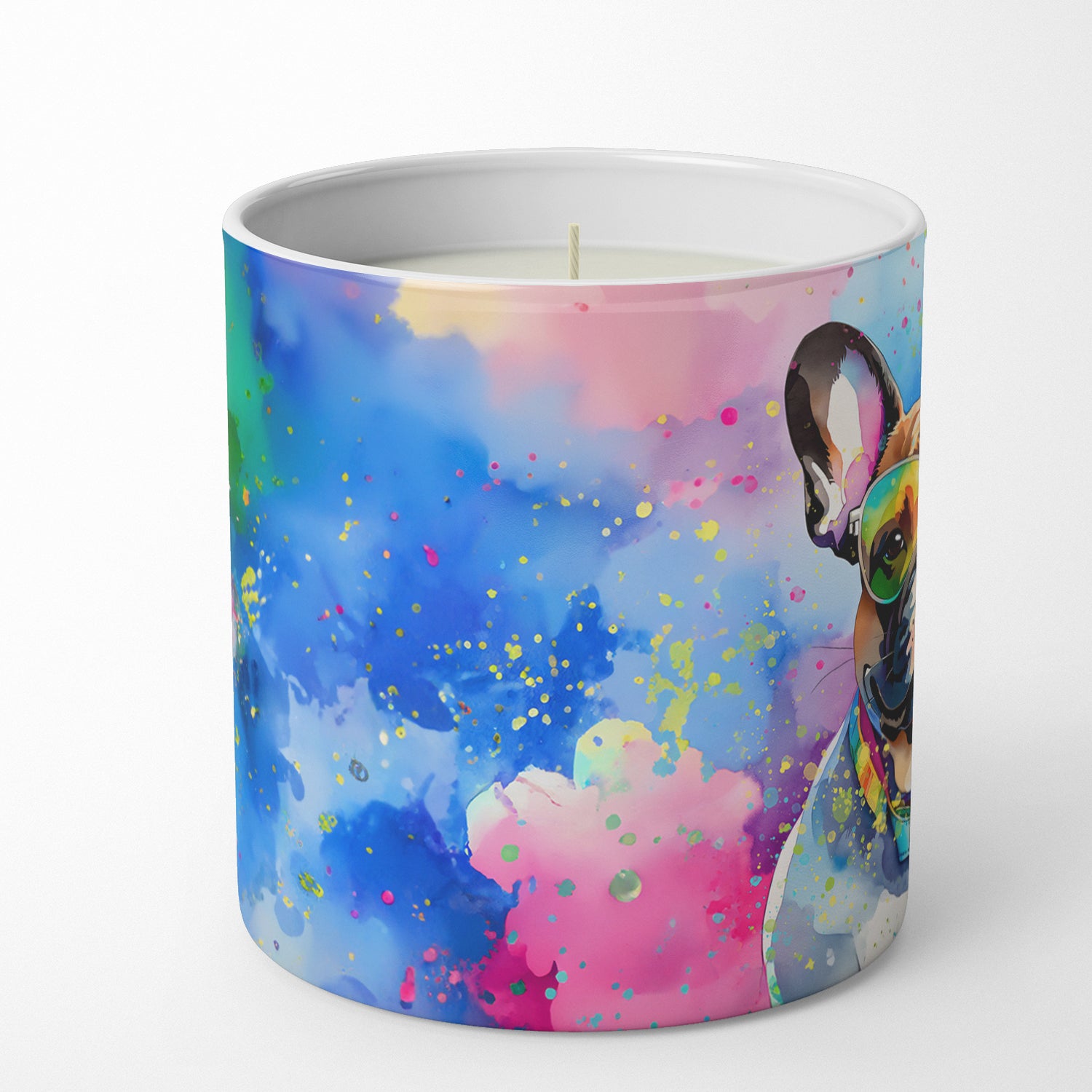 Buy this French Bulldog Hippie Dawg Decorative Soy Candle