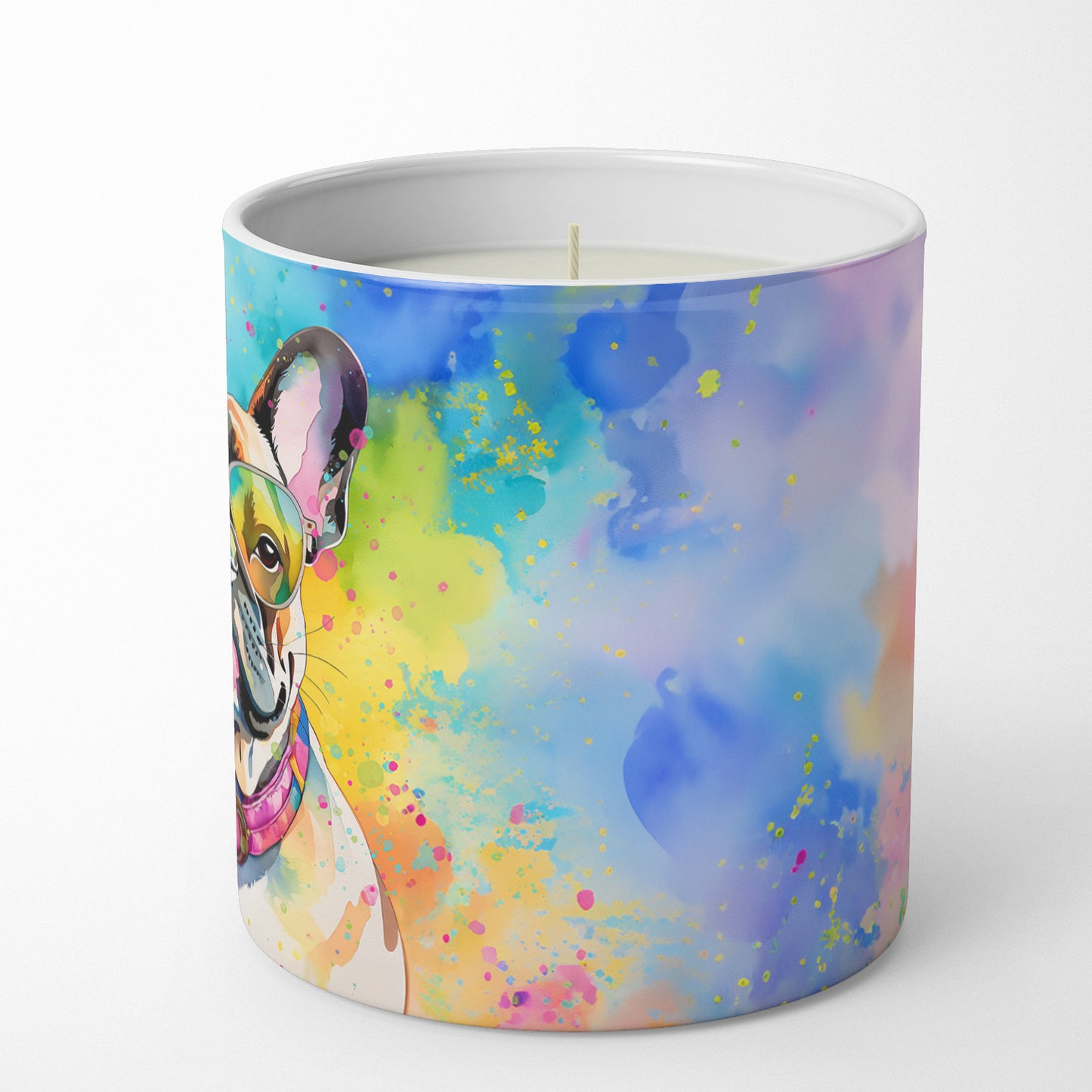 French Bulldog Hippie Dawg Decorative Soy Candle