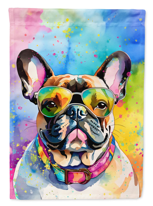 Buy this French Bulldog Hippie Dawg House Flag