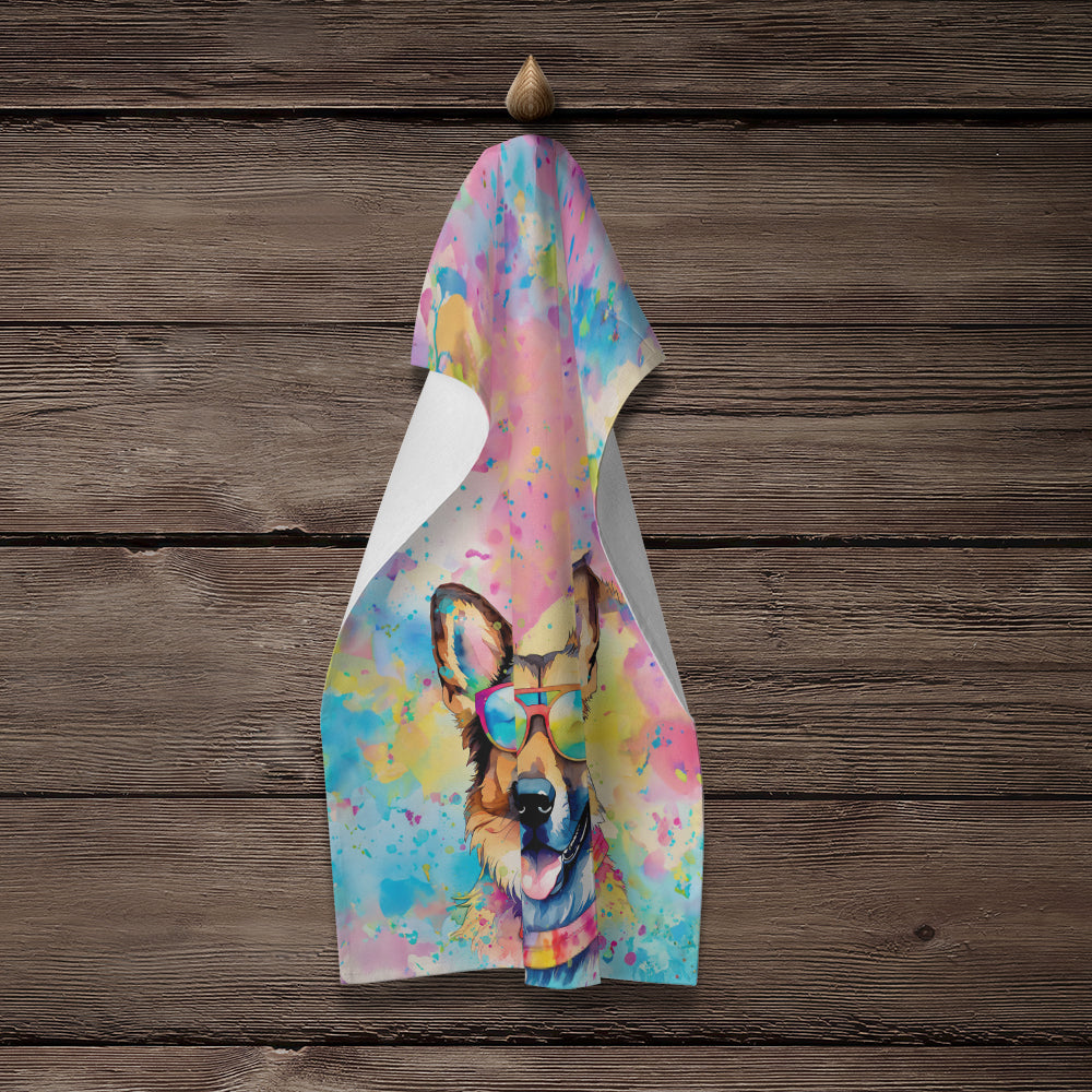 German Shepherd Hippie Dawg Kitchen Towel