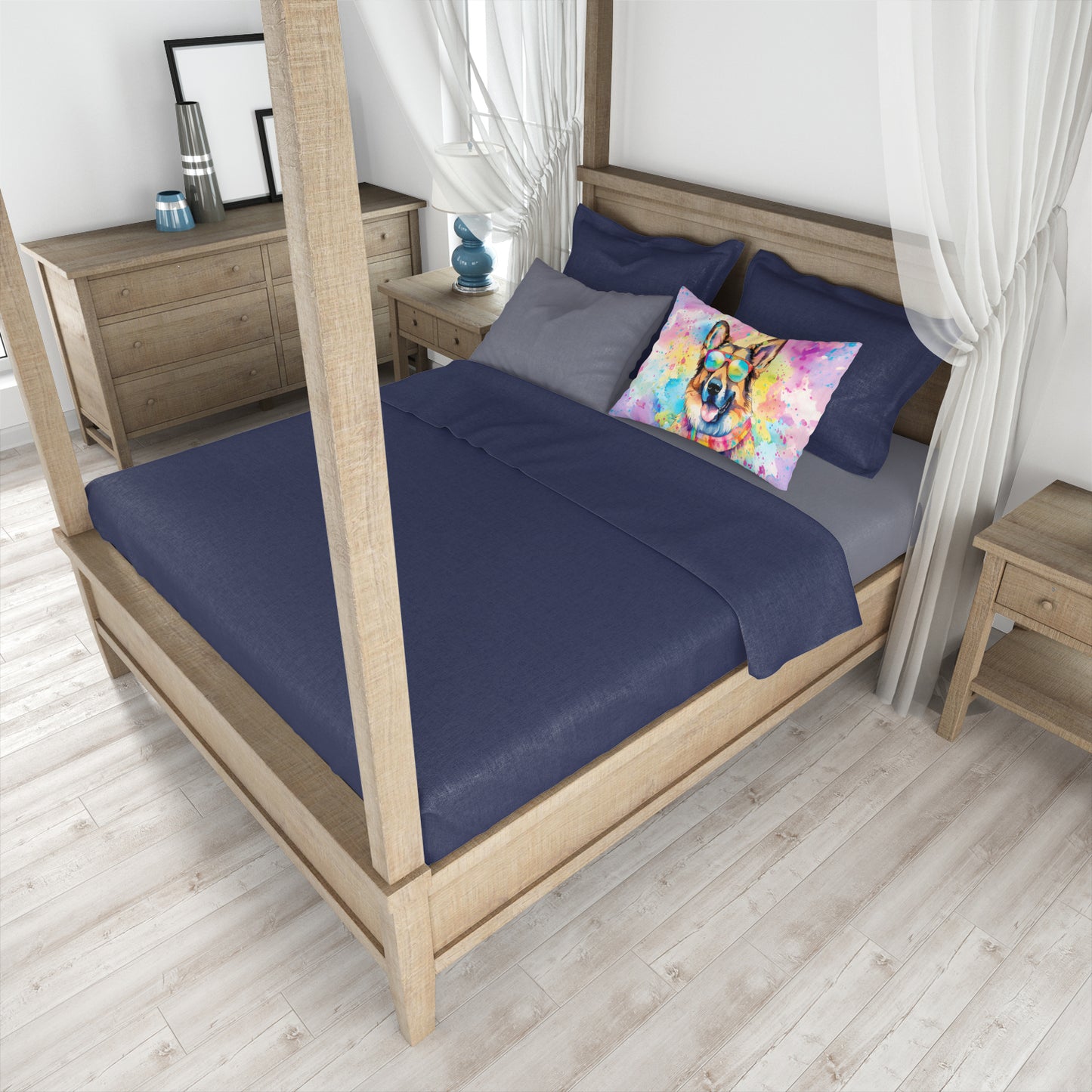 German Shepherd Hippie Dawg Standard Pillowcase