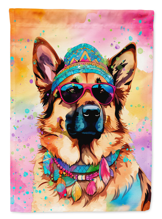 Buy this German Shepherd Hippie Dawg House Flag