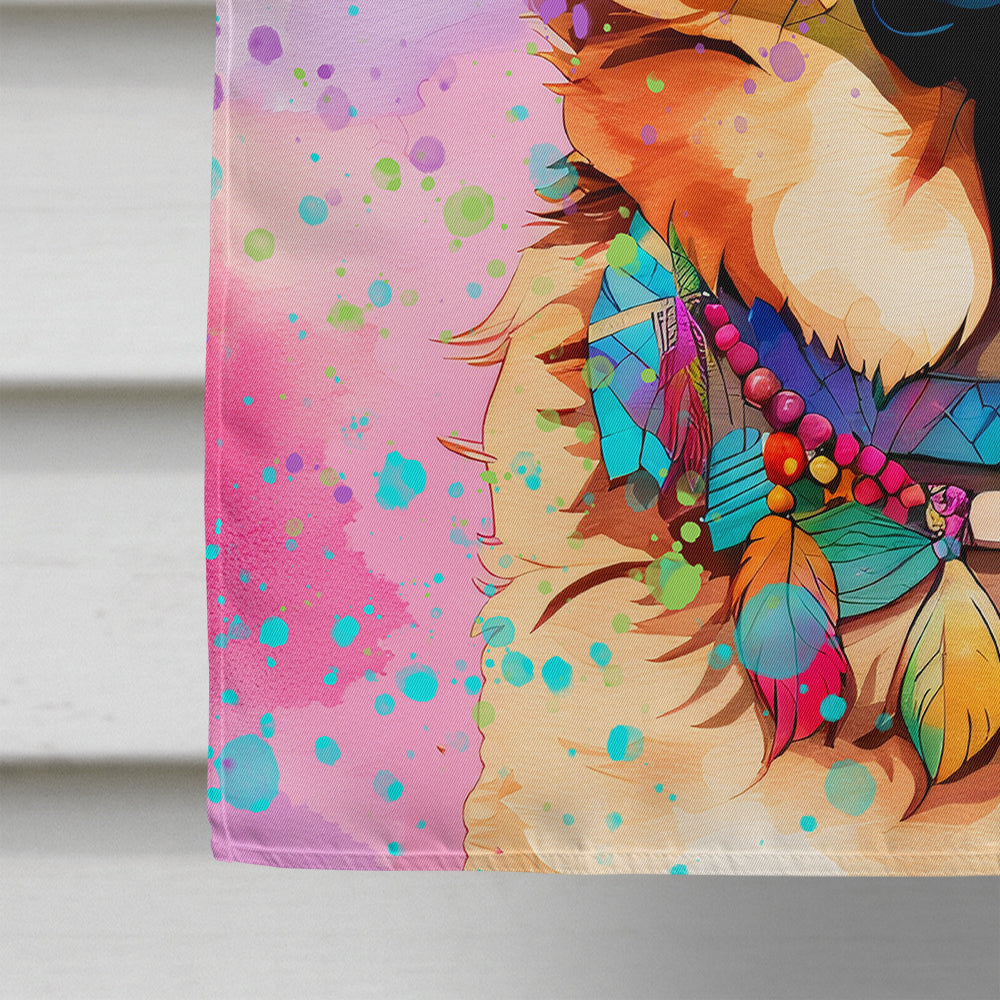 German Shepherd Hippie Dawg House Flag