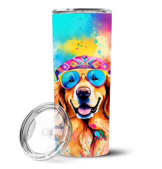 Buy this Golden Retriever Hippie Dawg Stainless Steel Skinny Tumbler