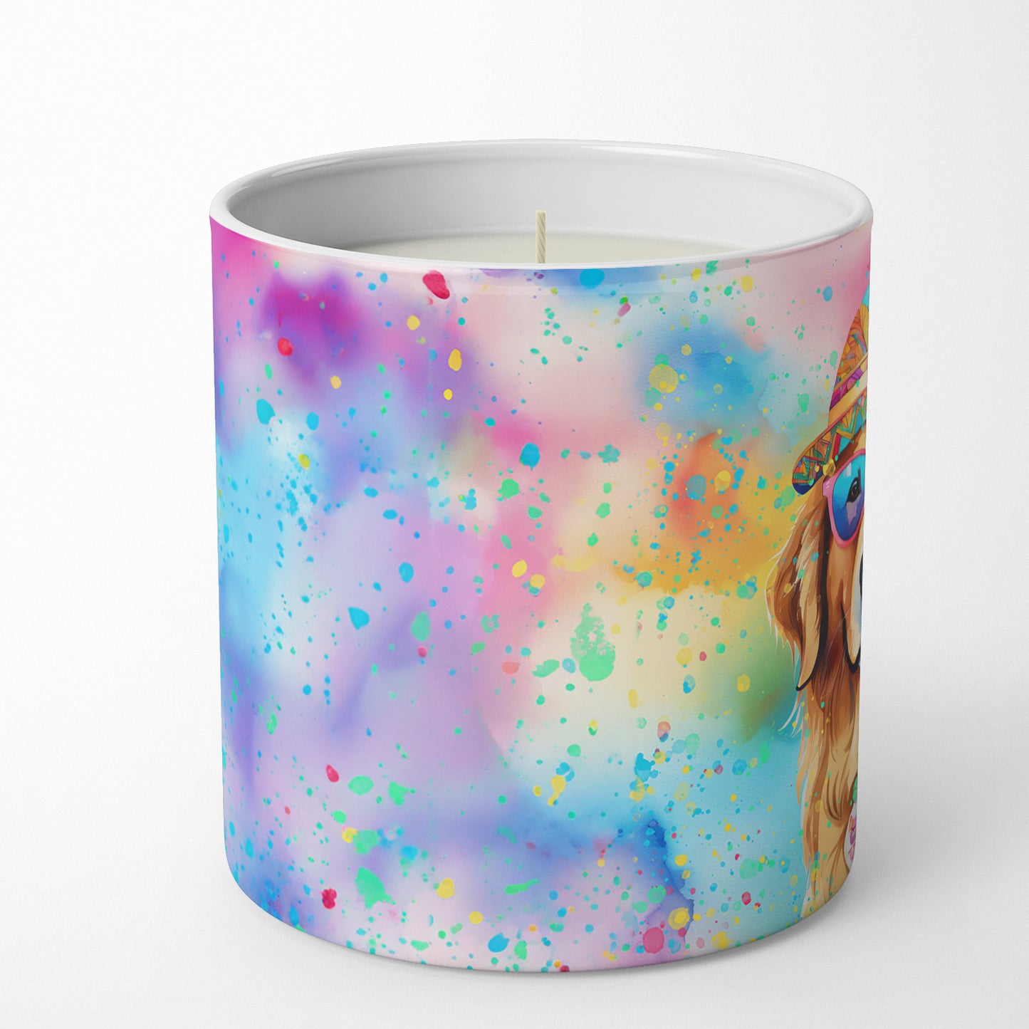 Buy this Golden Retriever Hippie Dawg Decorative Soy Candle