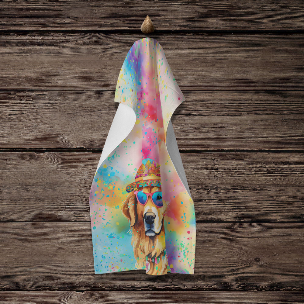 Golden Retriever Hippie Dawg Kitchen Towel