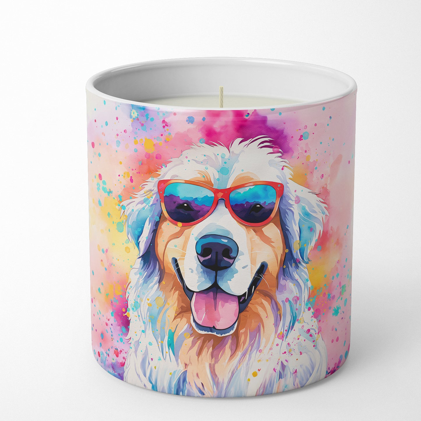 Great Pyrenees Hippie Dawg Decorative Soy Candle