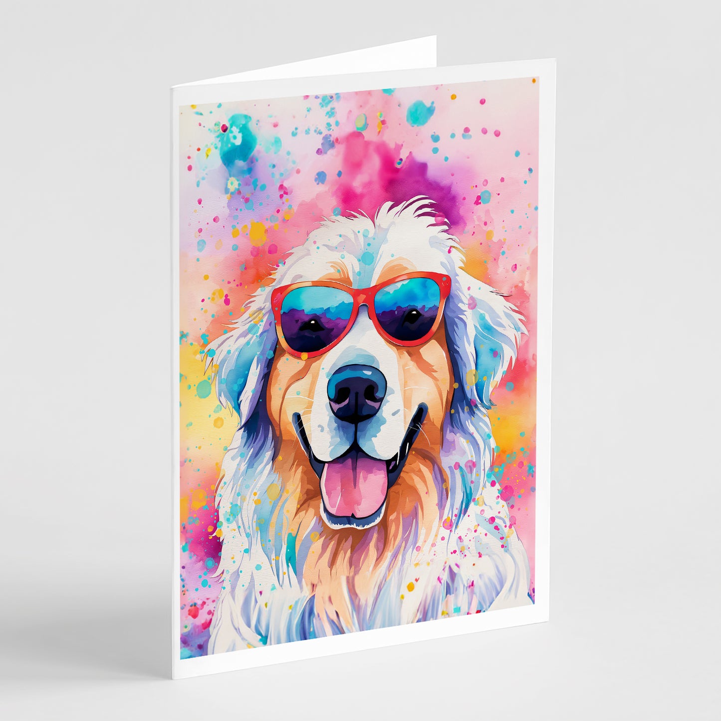 Buy this Great Pyrenees Hippie Dawg Greeting Cards Pack of 8