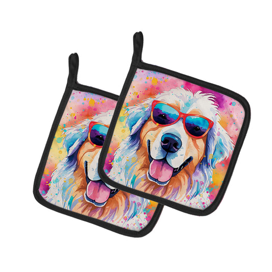 Buy this Great Pyrenees Hippie Dawg Pair of Pot Holders