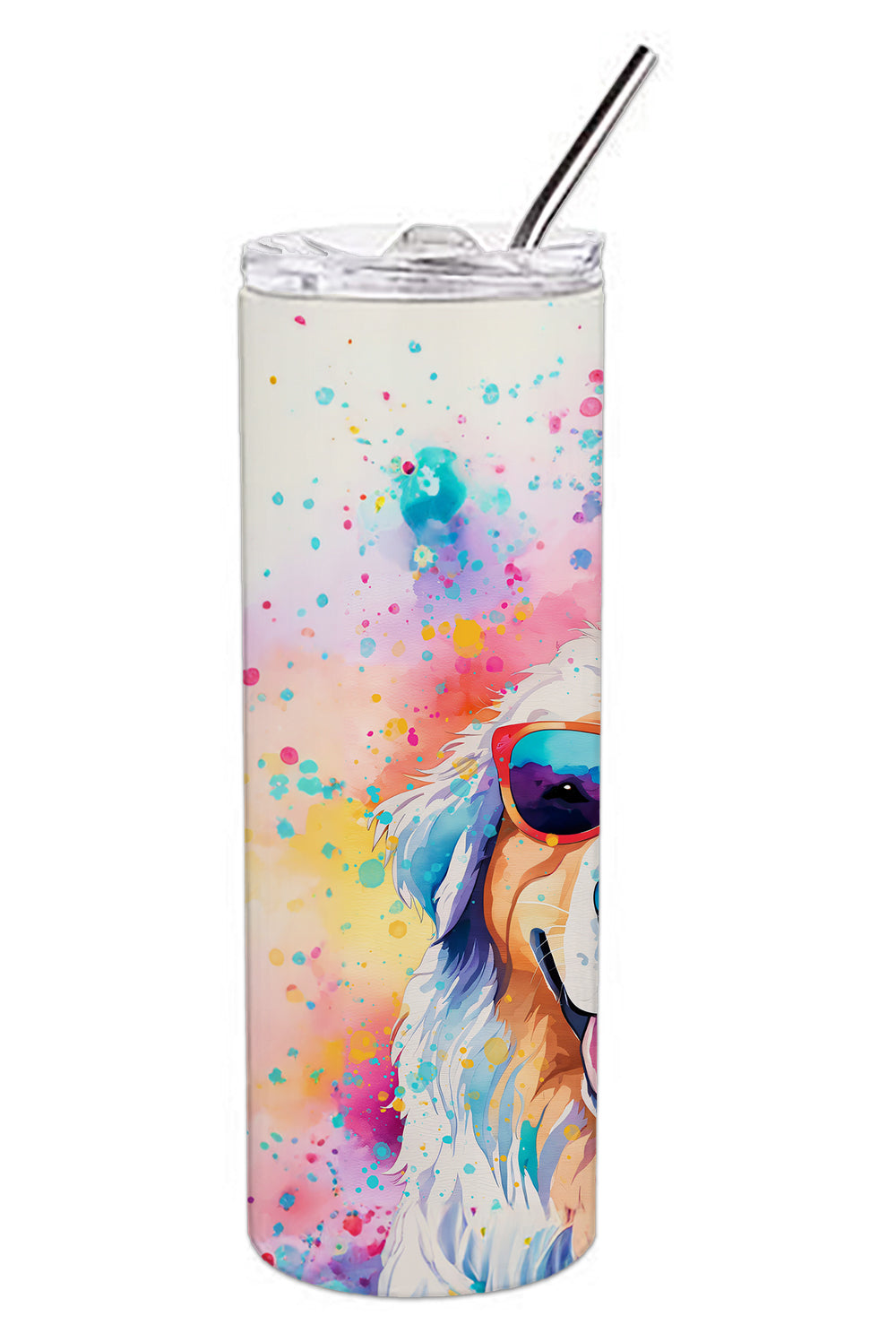 Great Pyrenees Hippie Dawg Stainless Steel Skinny Tumbler