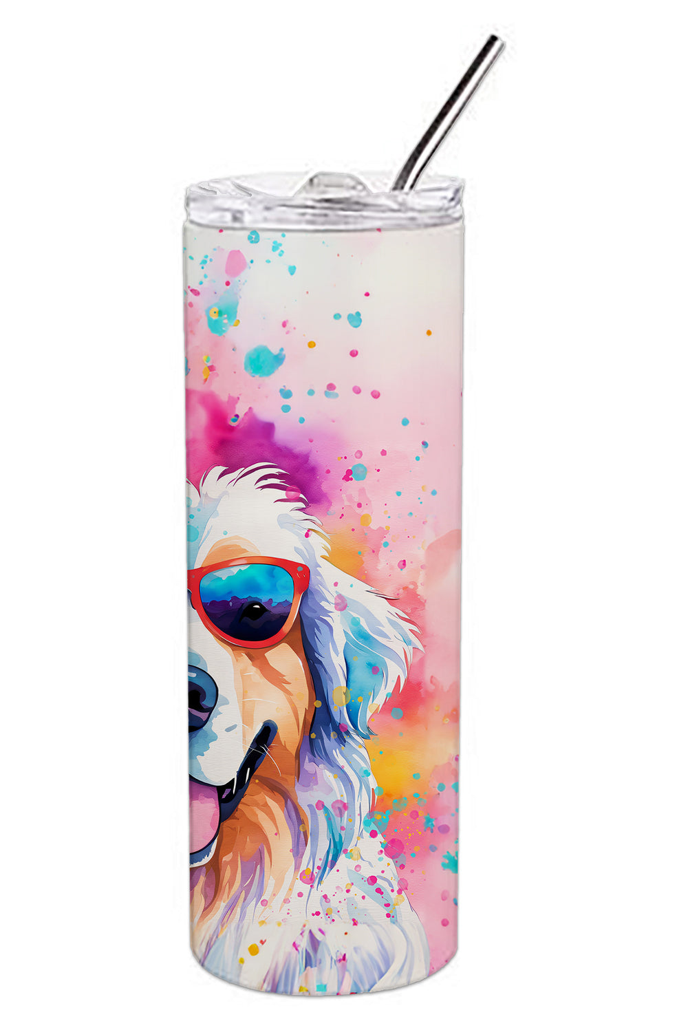 Great Pyrenees Hippie Dawg Stainless Steel Skinny Tumbler