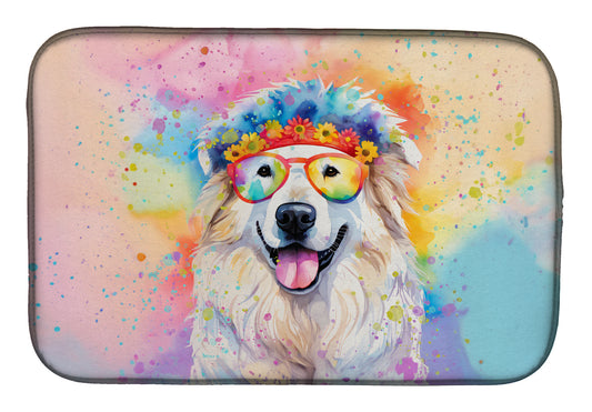 Buy this Great Pyrenees Hippie Dawg Dish Drying Mat