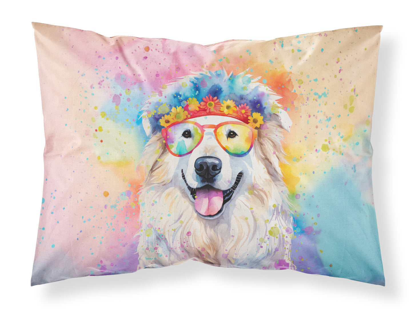 Buy this Great Pyrenees Hippie Dawg Standard Pillowcase