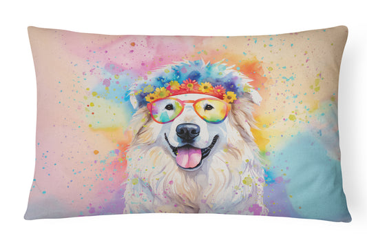 Buy this Great Pyrenees Hippie Dawg Throw Pillow