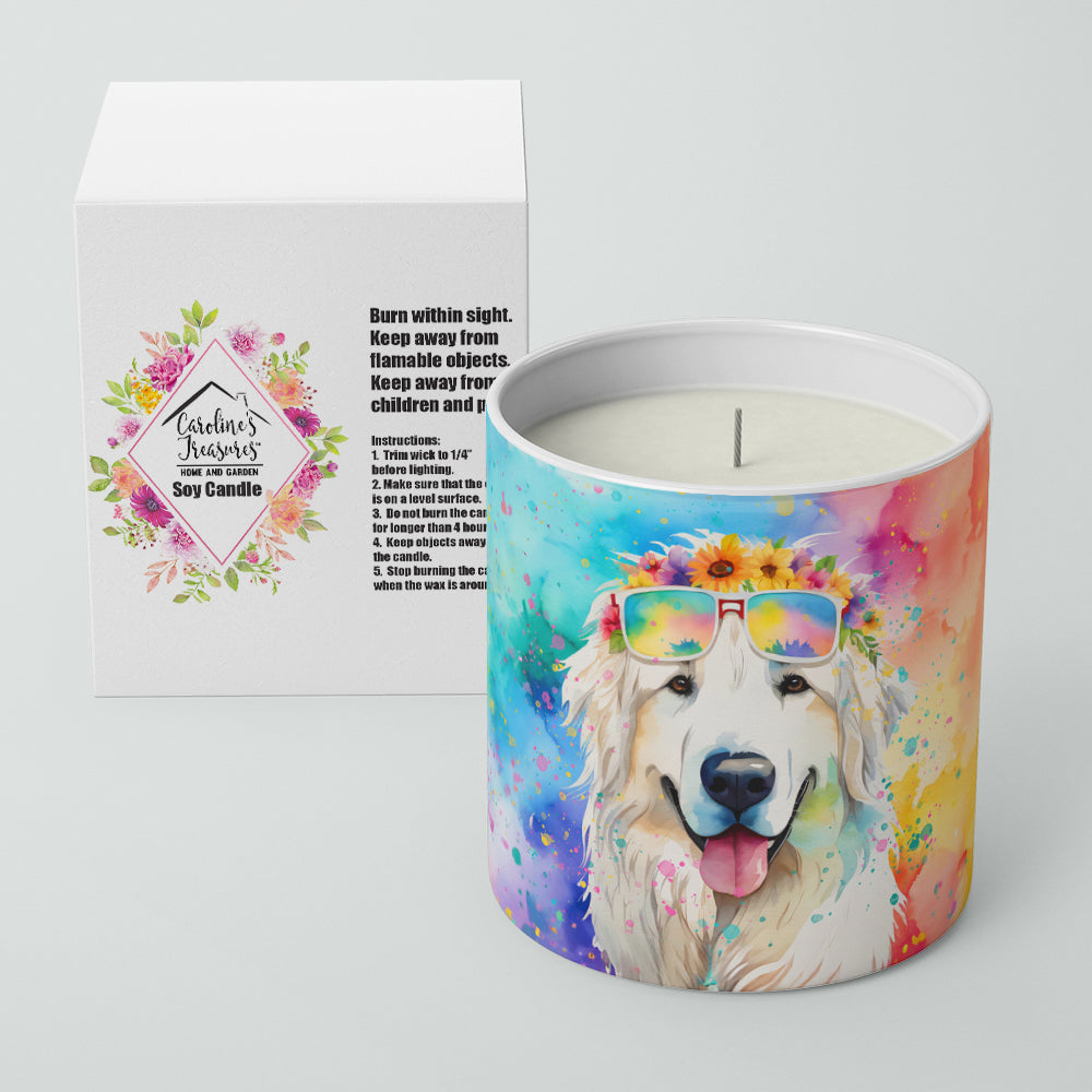 Great Pyrenees Hippie Dawg Decorative Soy Candle