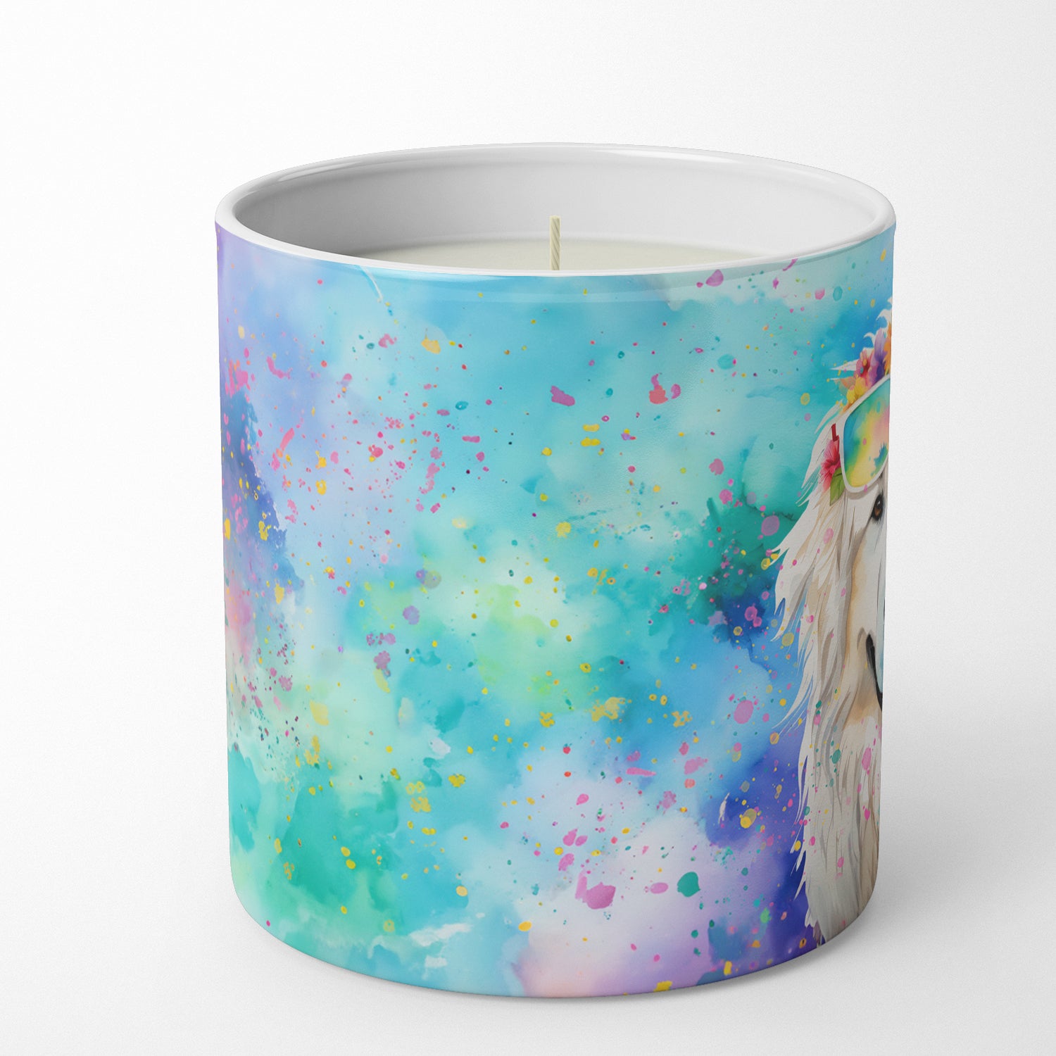 Buy this Great Pyrenees Hippie Dawg Decorative Soy Candle