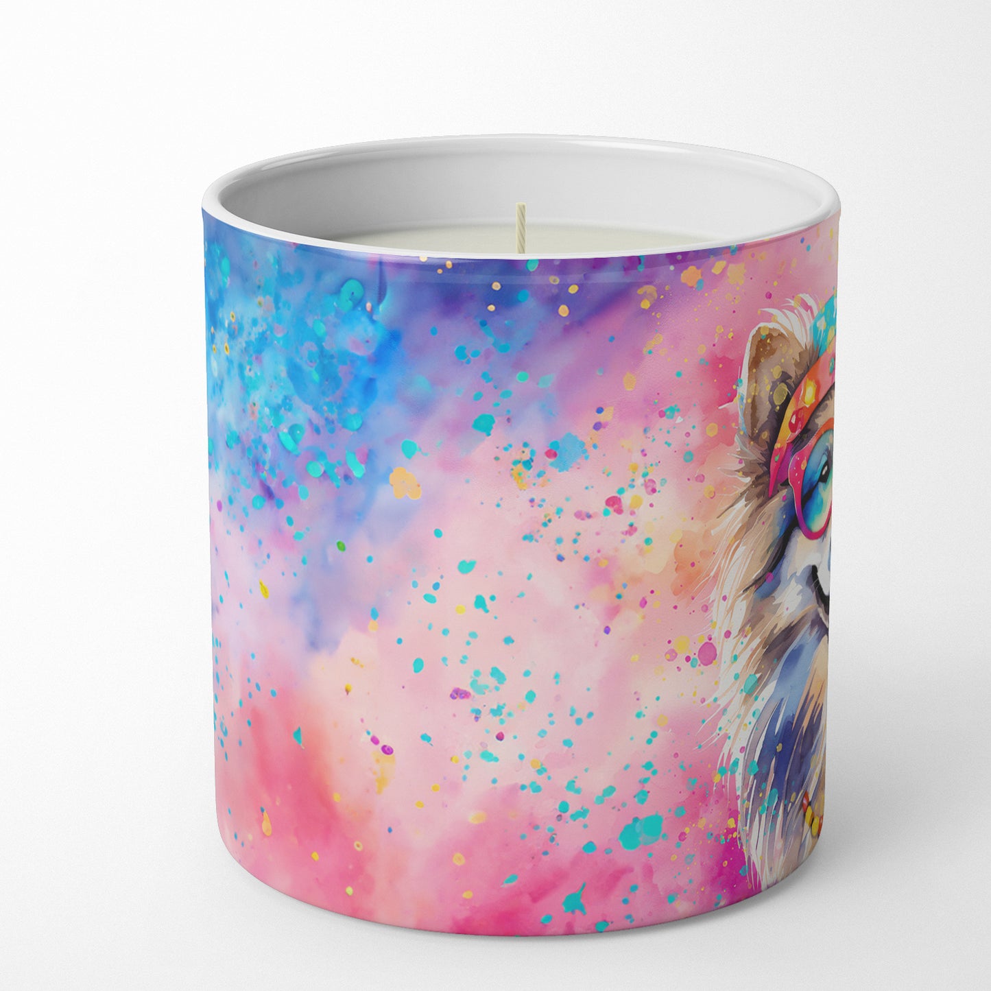 Buy this Keeshond Hippie Dawg Decorative Soy Candle