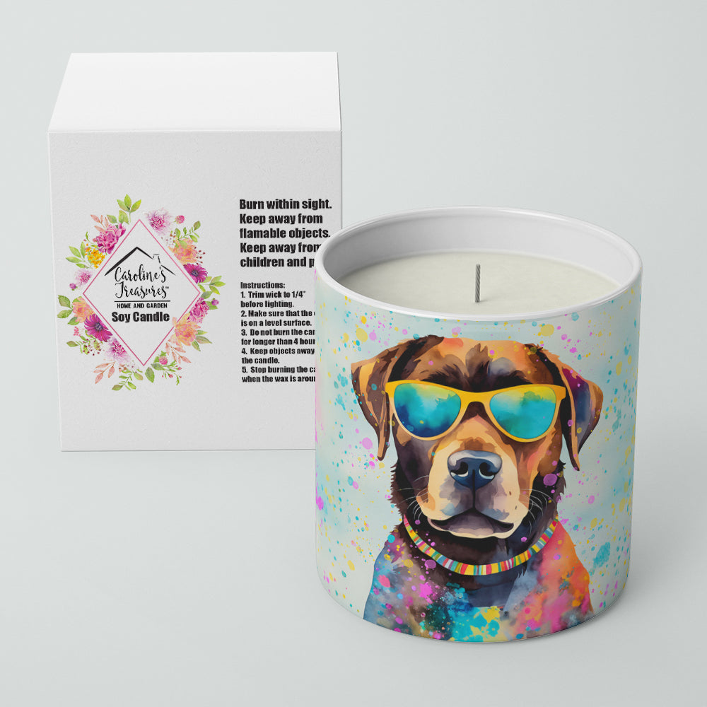 Chocolate Labrador Hippie Dawg Decorative Soy Candle