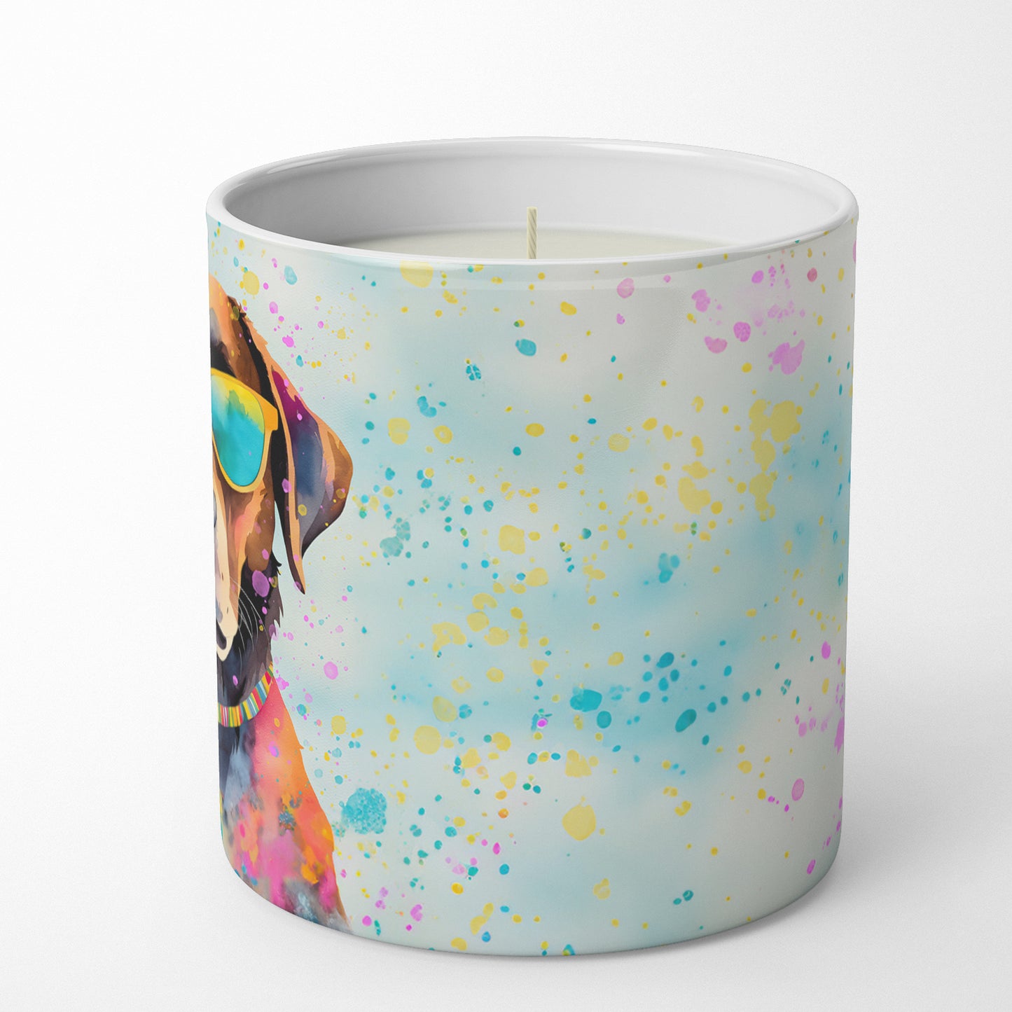 Chocolate Labrador Hippie Dawg Decorative Soy Candle