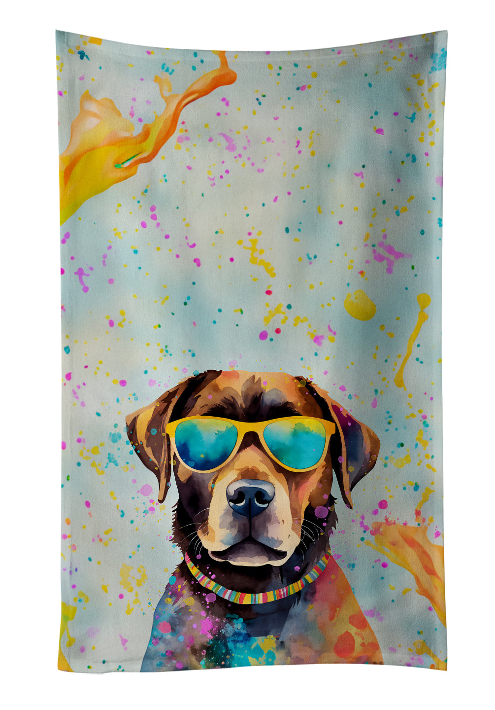 Buy this Chocolate Labrador Hippie Dawg Kitchen Towel