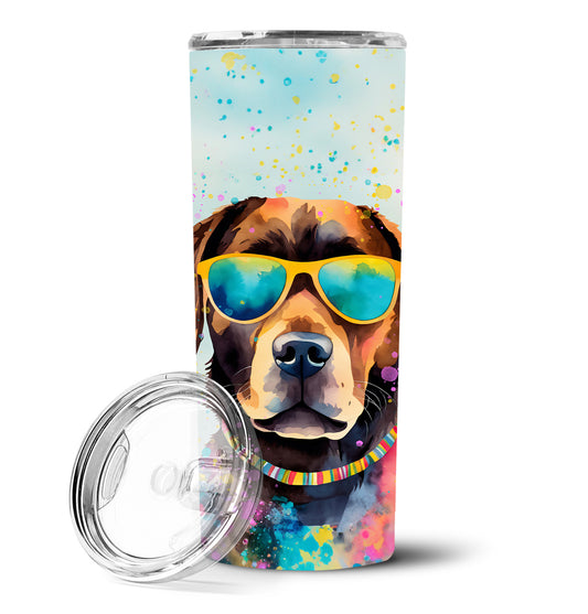 Buy this Chocolate Labrador Hippie Dawg Stainless Steel Skinny Tumbler