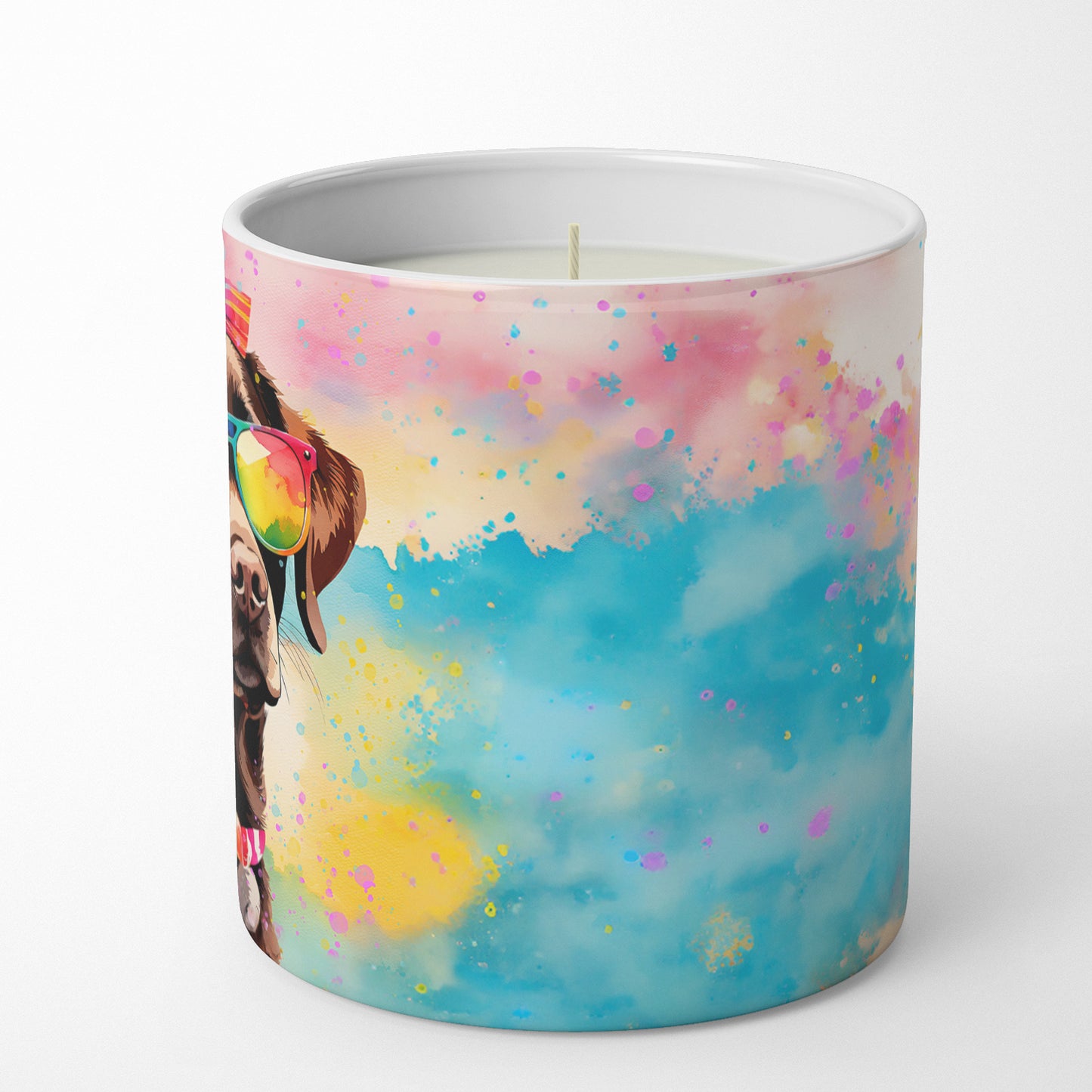 Chocolate Labrador Hippie Dawg Decorative Soy Candle