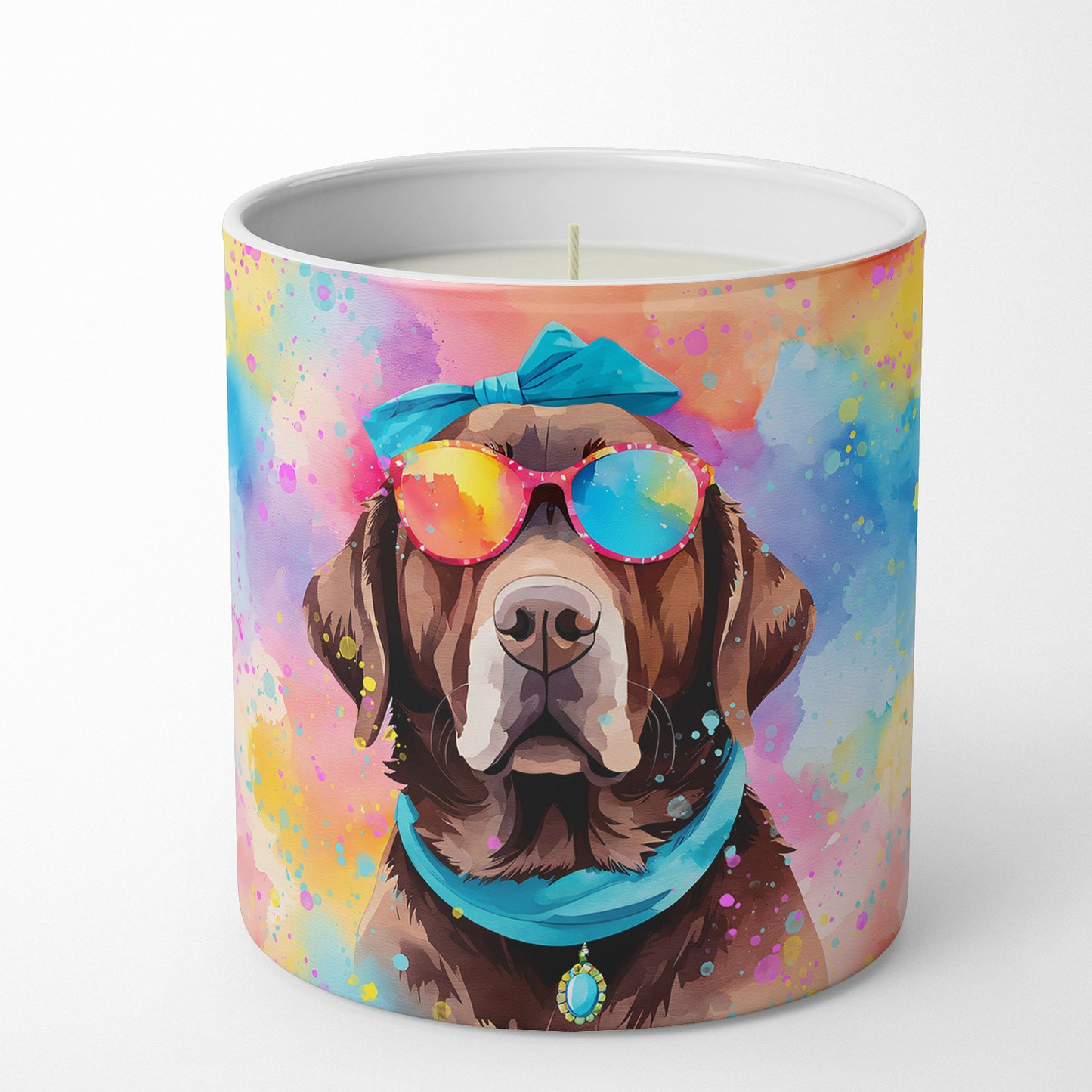 Chocolate Labrador Hippie Dawg Decorative Soy Candle