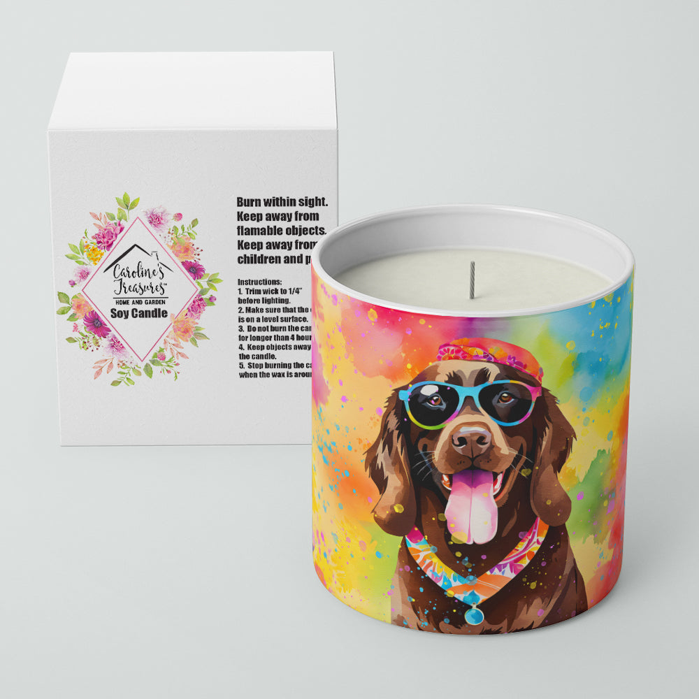 Chocolate Labrador Hippie Dawg Decorative Soy Candle