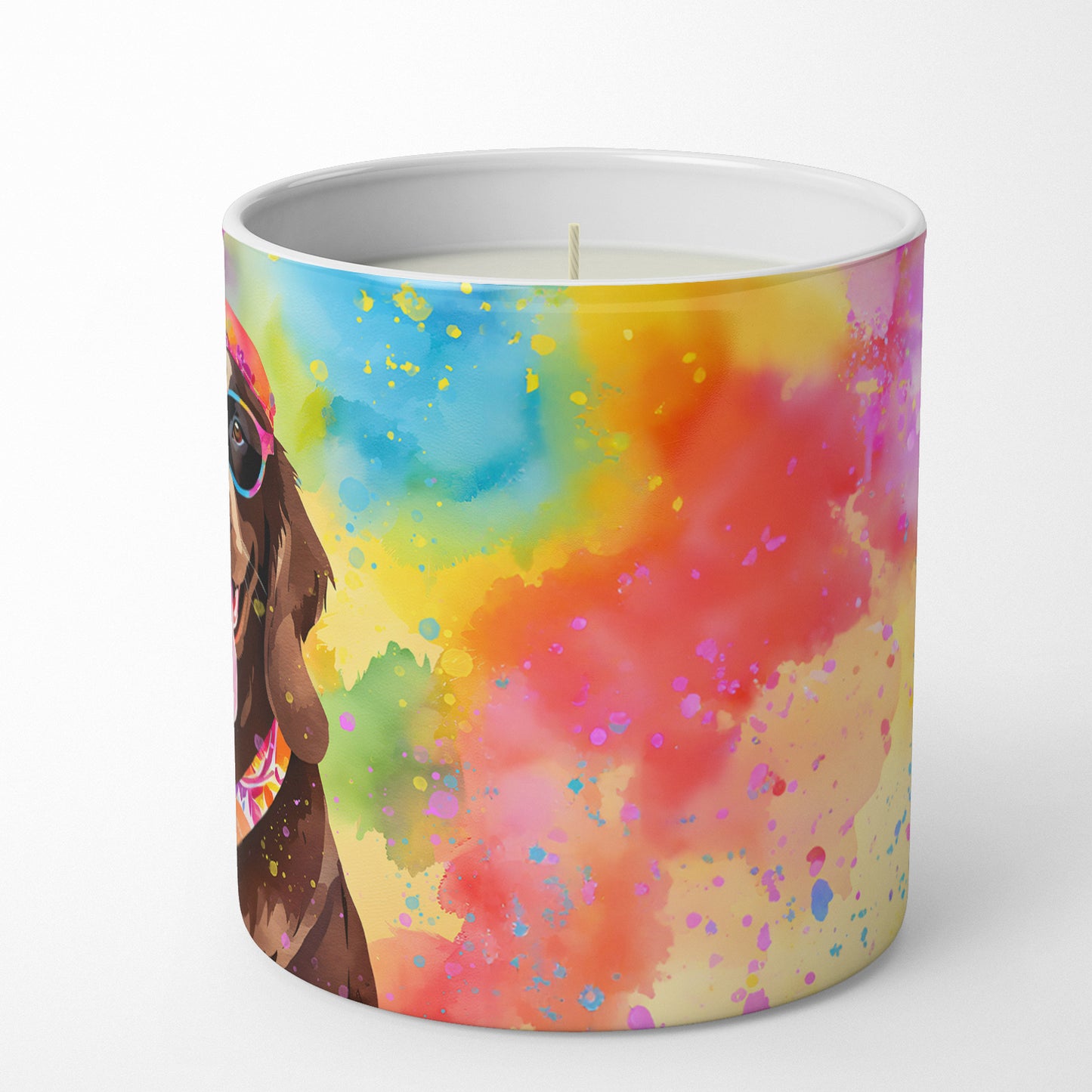 Chocolate Labrador Hippie Dawg Decorative Soy Candle