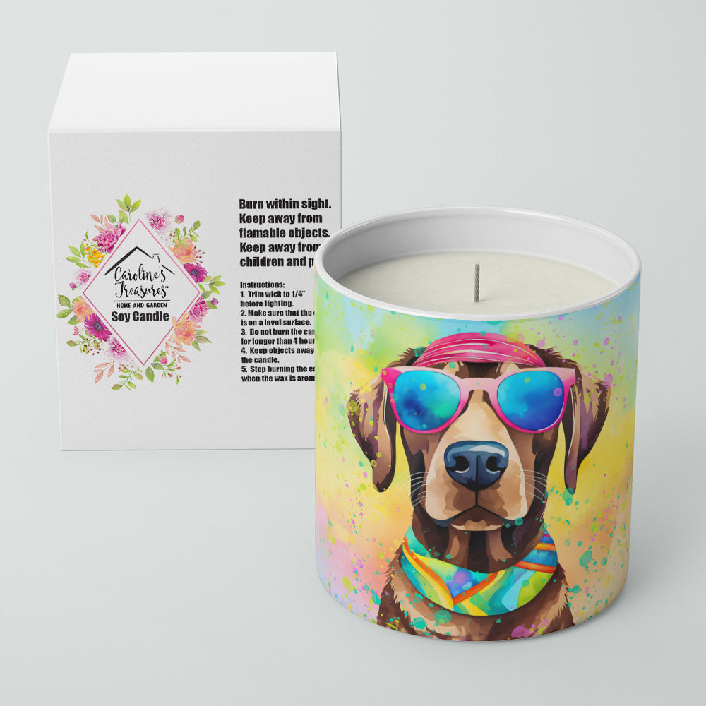 Chocolate Labrador Hippie Dawg Decorative Soy Candle