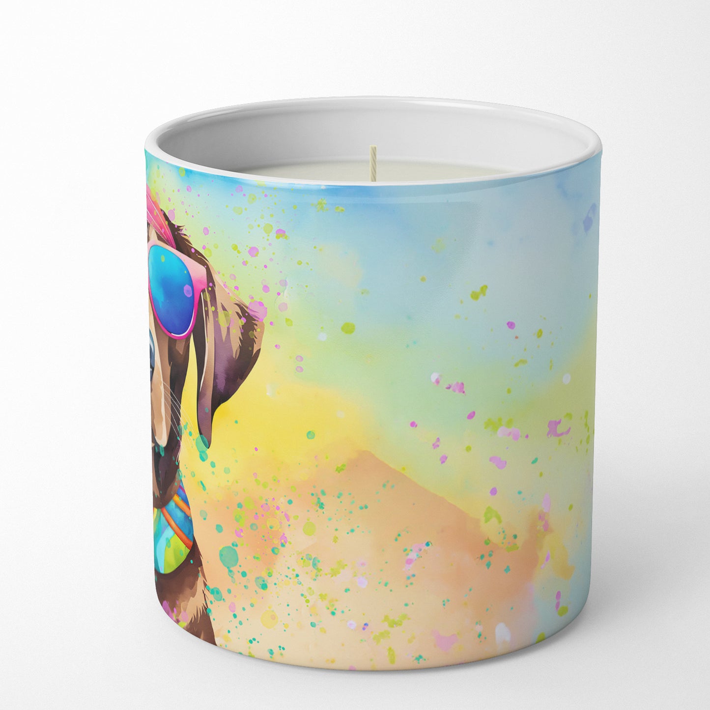 Chocolate Labrador Hippie Dawg Decorative Soy Candle