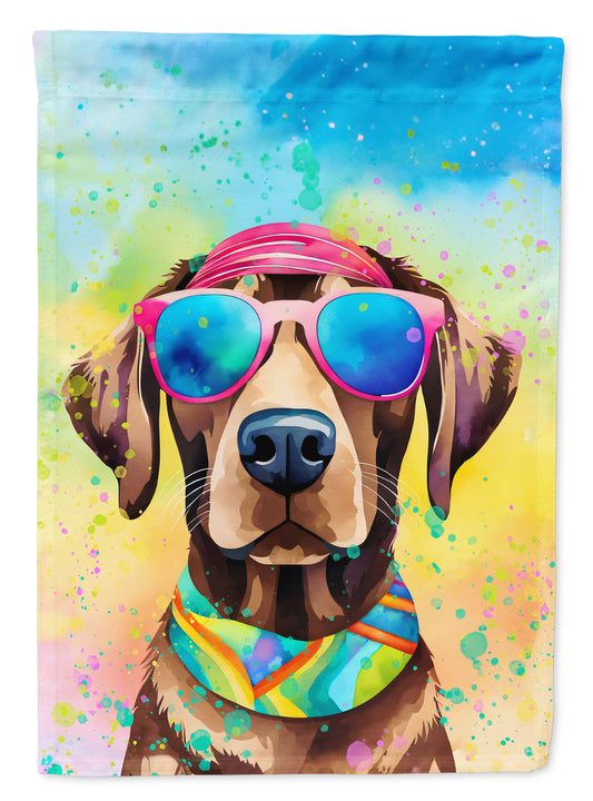Buy this Chocolate Labrador Hippie Dawg House Flag