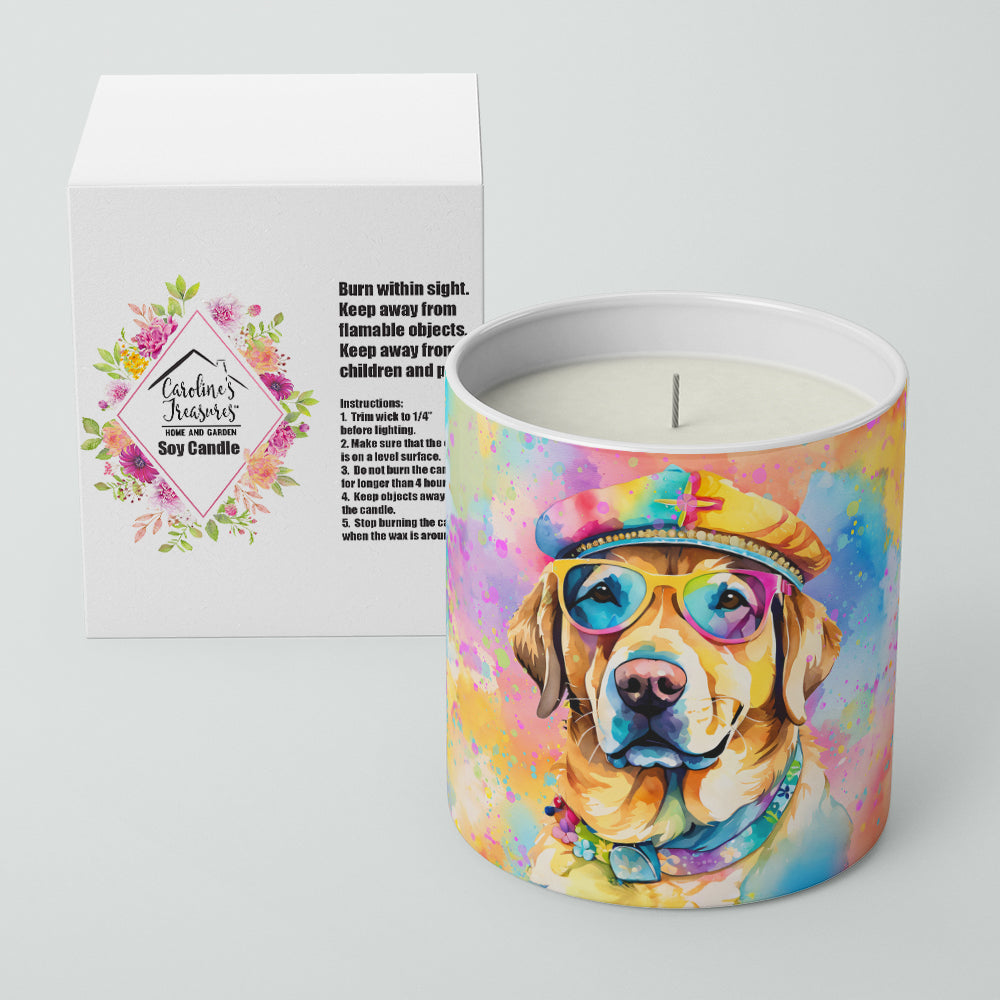 Yellow Labrador Hippie Dawg Decorative Soy Candle