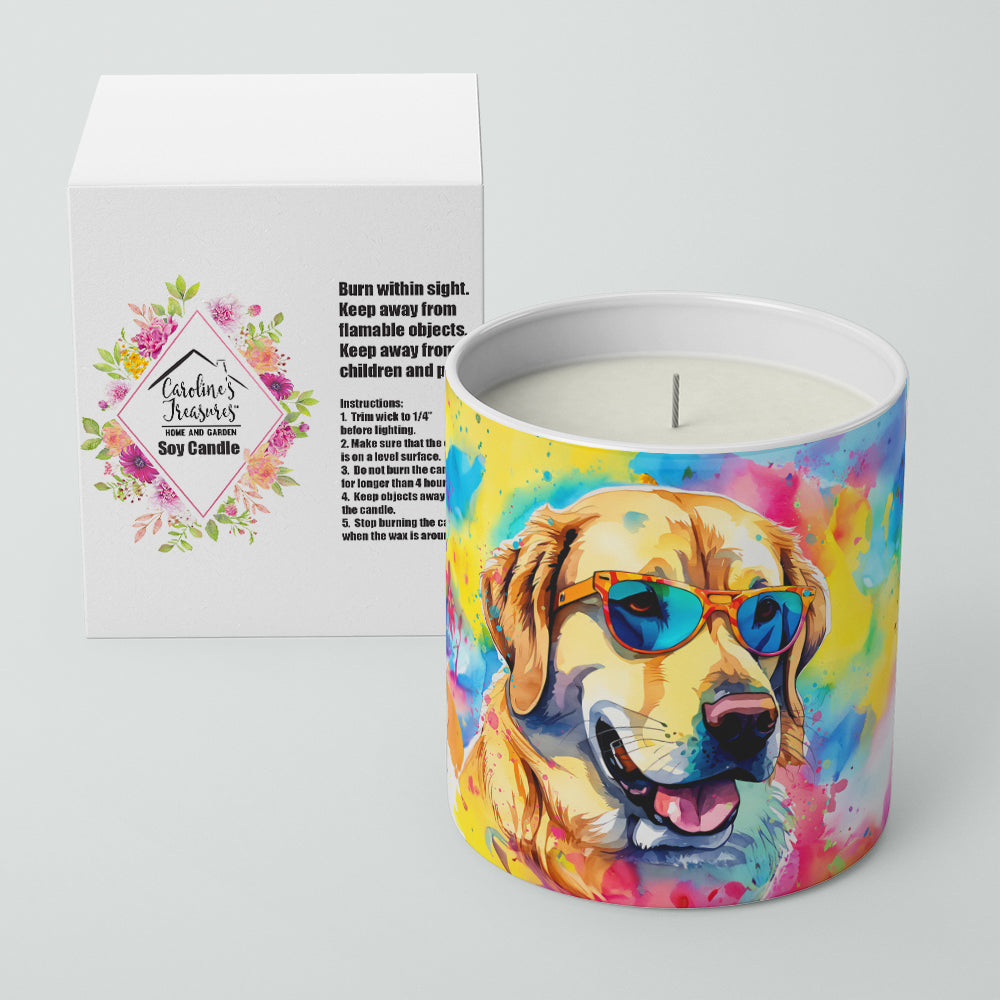 Yellow Labrador Hippie Dawg Decorative Soy Candle