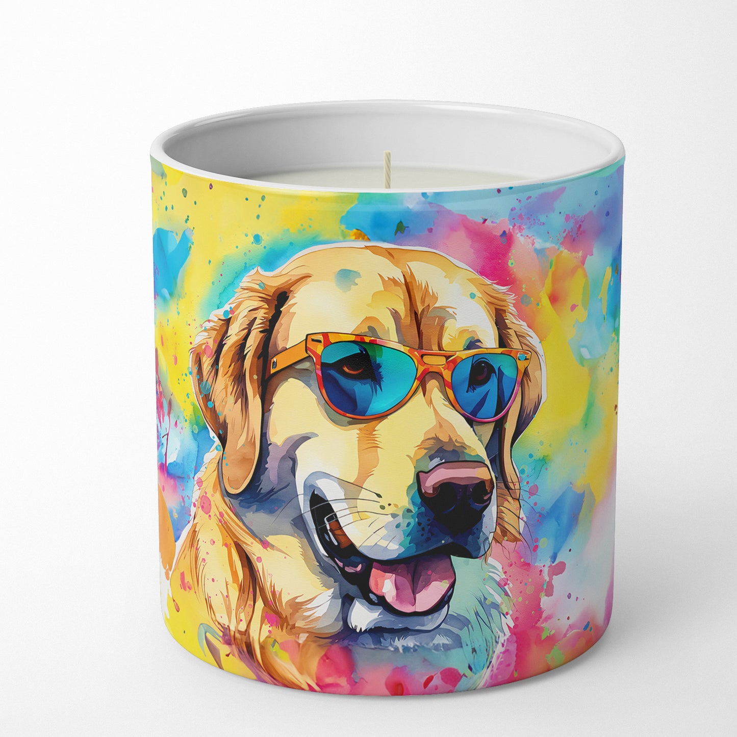 Yellow Labrador Hippie Dawg Decorative Soy Candle