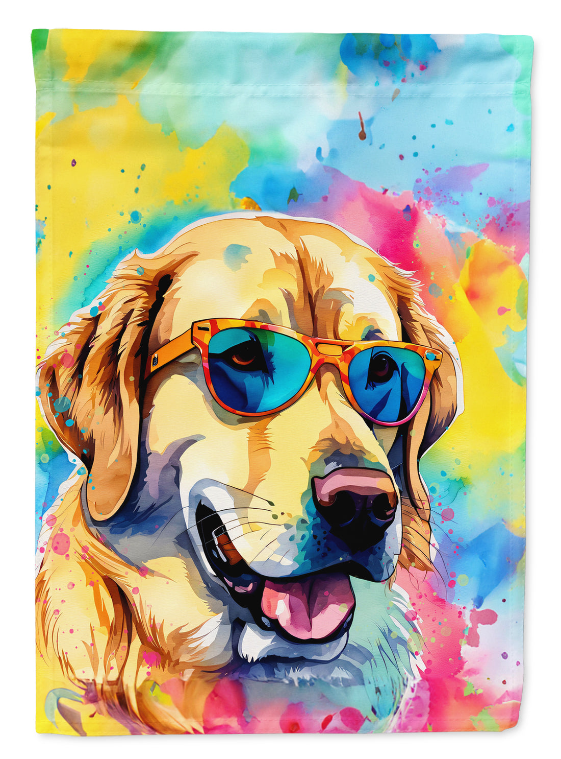 Buy this Yellow Labrador Hippie Dawg House Flag