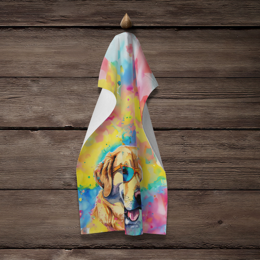 Yellow Labrador Hippie Dawg Kitchen Towel
