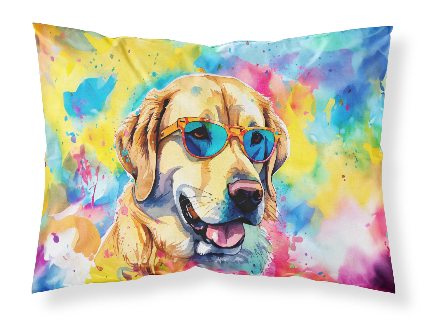 Buy this Yellow Labrador Hippie Dawg Standard Pillowcase
